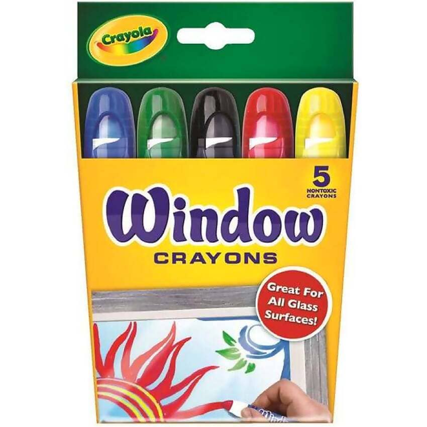 Crayola - Washable Window Crayons 5 Pack