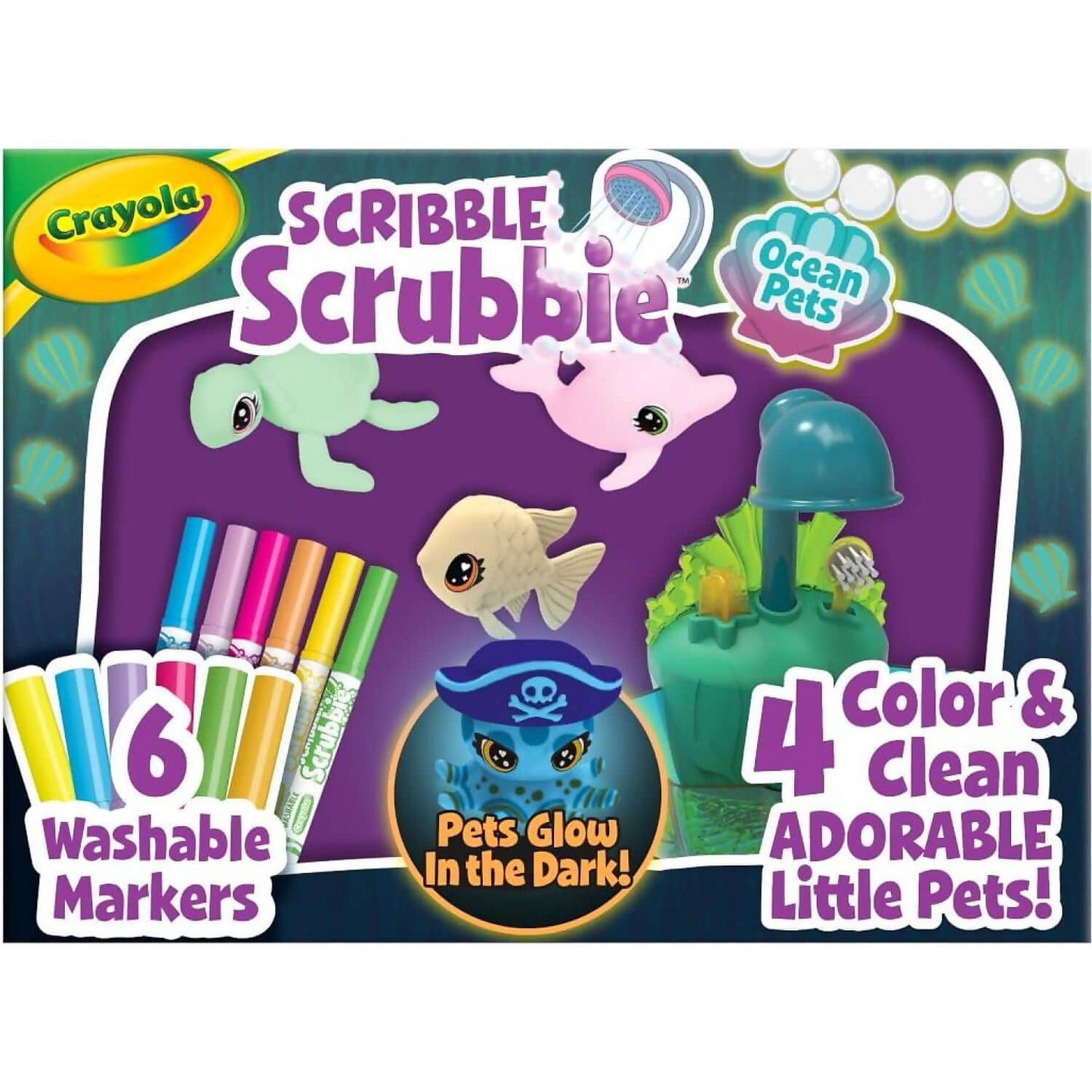 Crayola - Scribble Scrubbie Glow Lagoon Ocean Pets