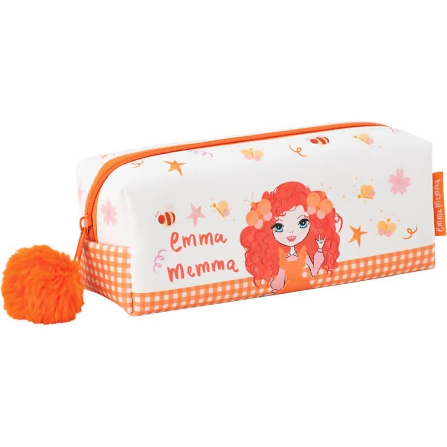 Emma Memma - Pencil Case With Pom Pom - Jasnor
