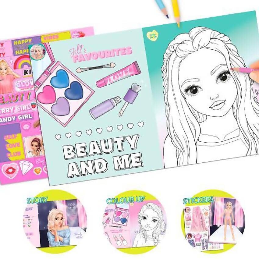 Topmodel - Colouring Book Beauty Fun