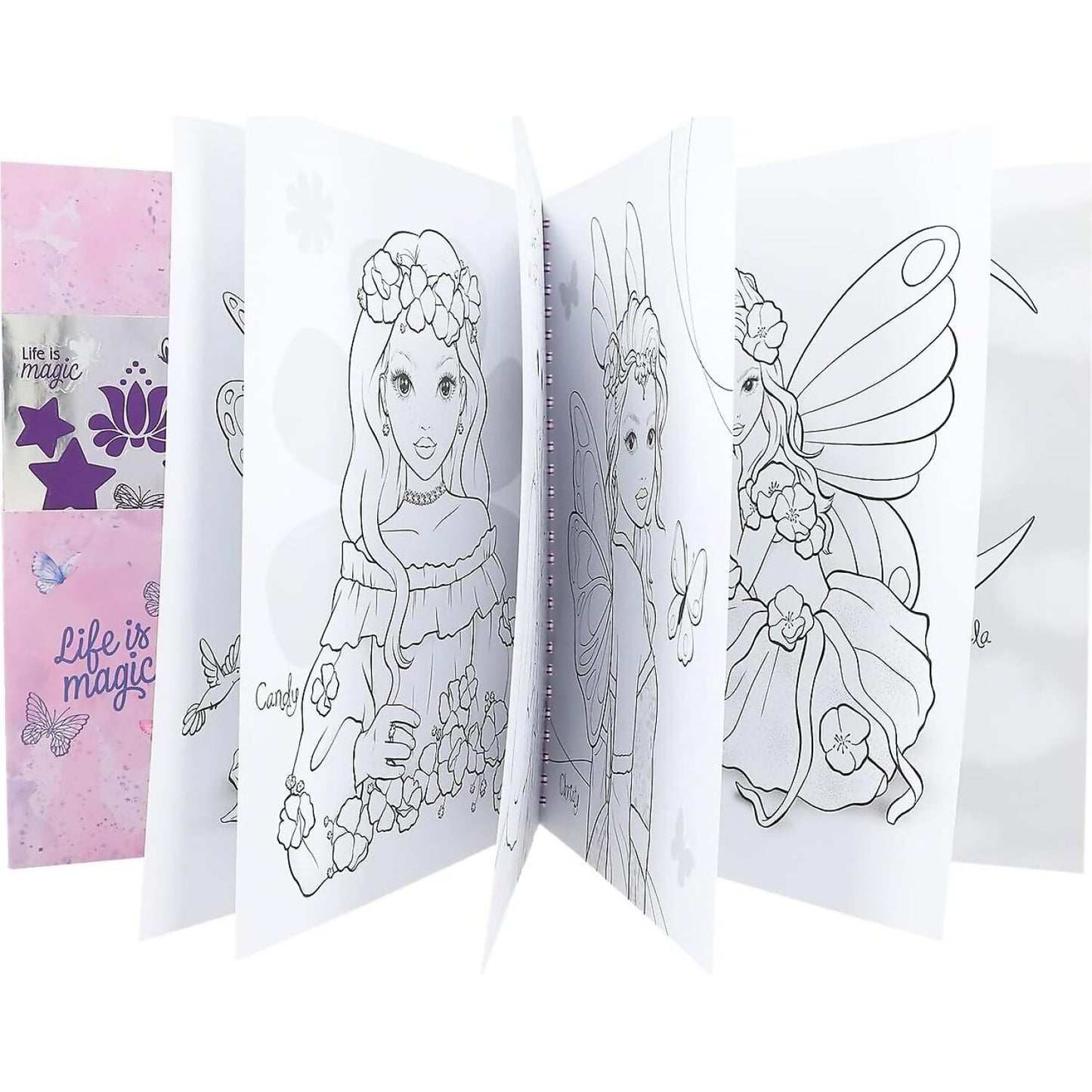 Topmodel - Colouring Book With Sequins Fairy Love