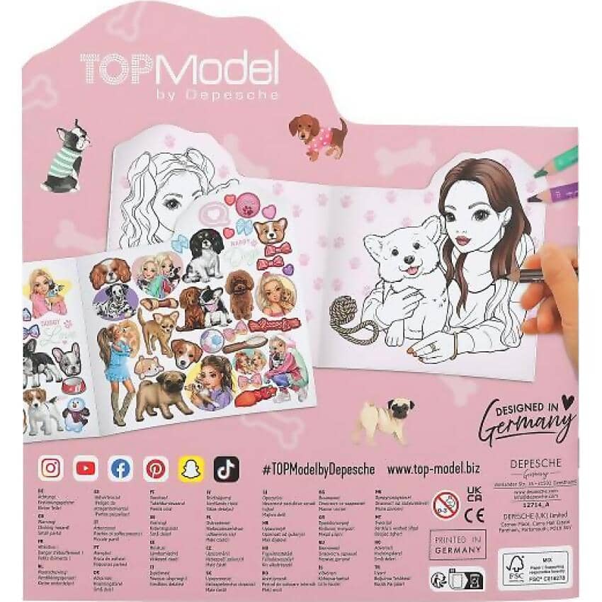 Topmodel - Colouring Book Doggy