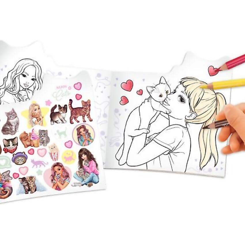 Topmodel - Colouring Book Kitty
