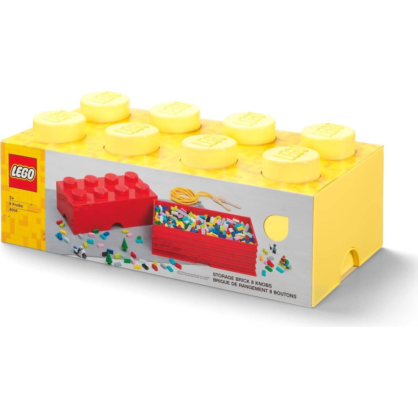LEGO Storage Brick 8 Studs Cool Yellow - Room Copenhagen