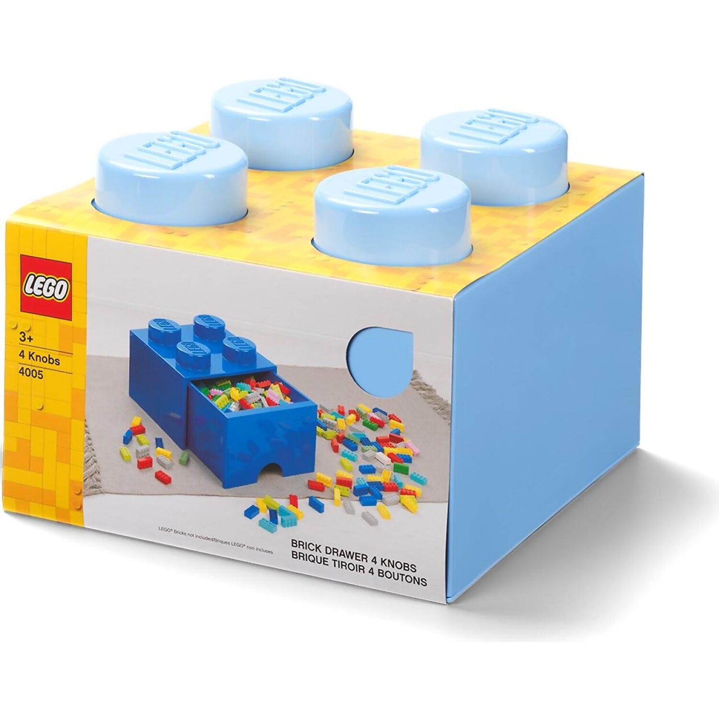 LEGO Storage Brick Drawer 4 Studs Light Blue - Room Copenhagen