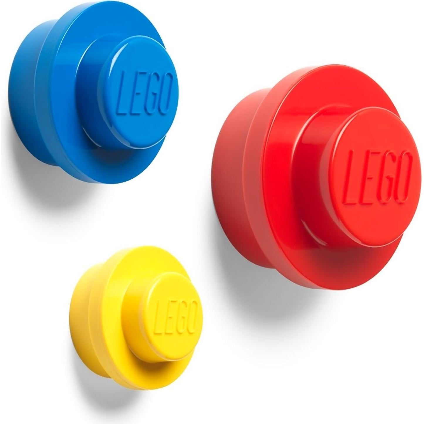 LEGO Wall Hanger Set Red / Bright Blue and Yellow - Room Copenhagen