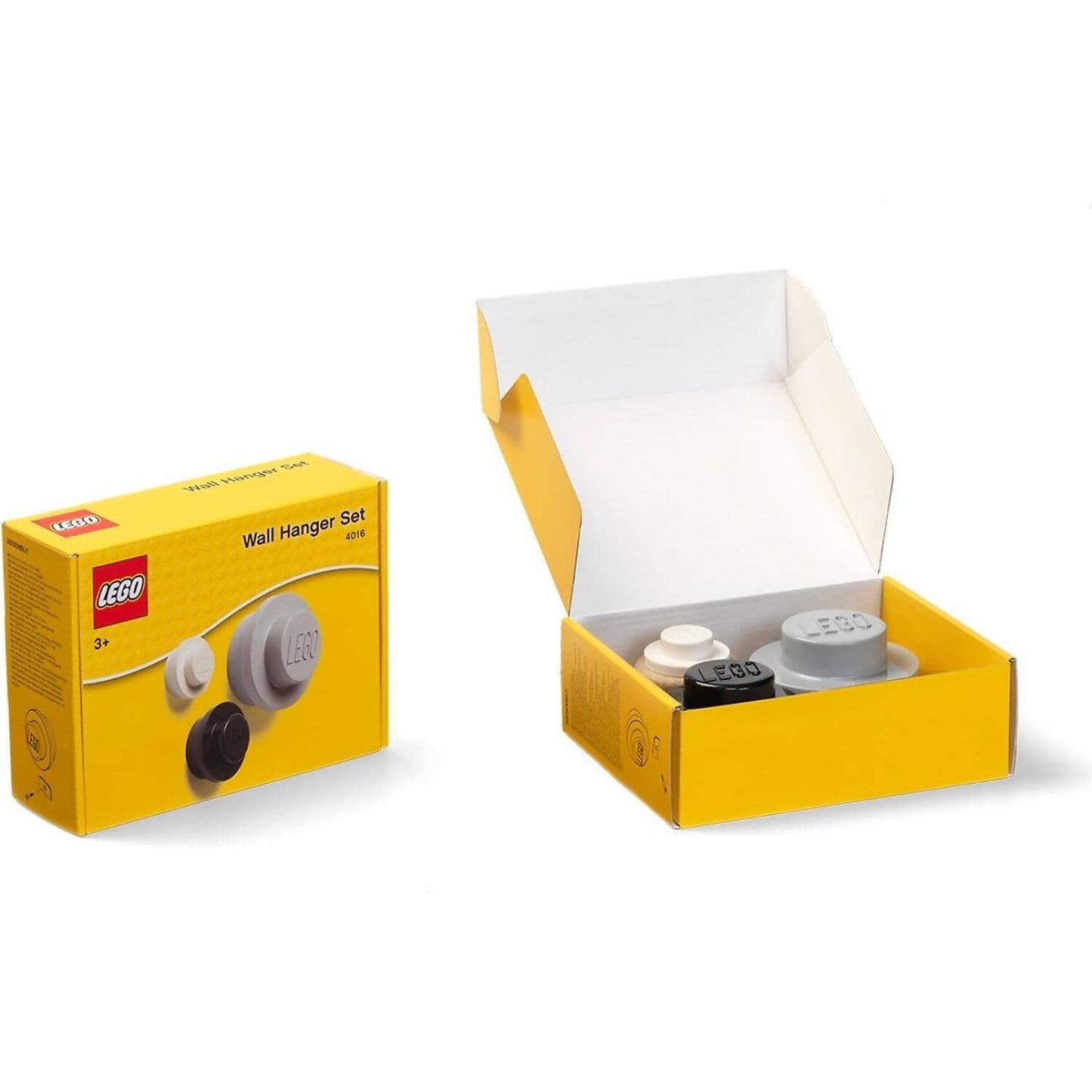 LEGO Wall Hanger Set White / Black and Grey - Room Copenhagen