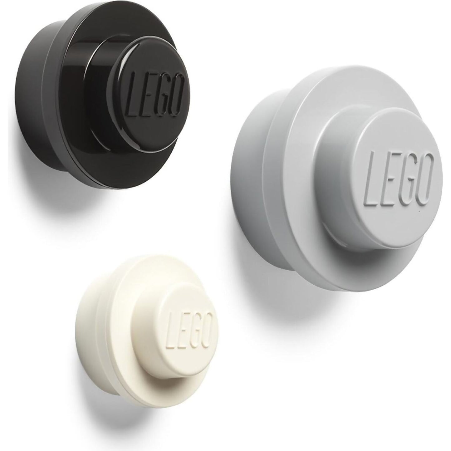 LEGO Wall Hanger Set White / Black and Grey - Room Copenhagen