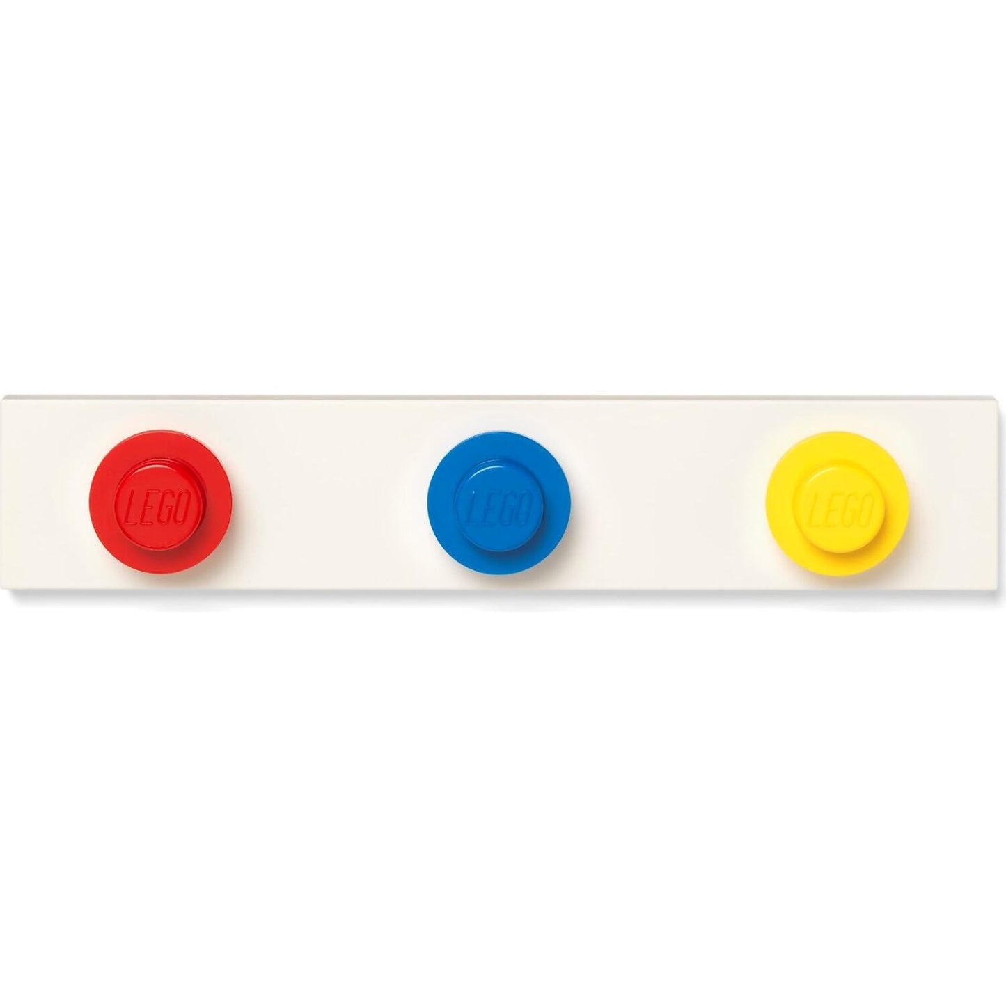 LEGO Wall Hanger Rack Red / Bright Blue and Yellow - Room Copenhagen