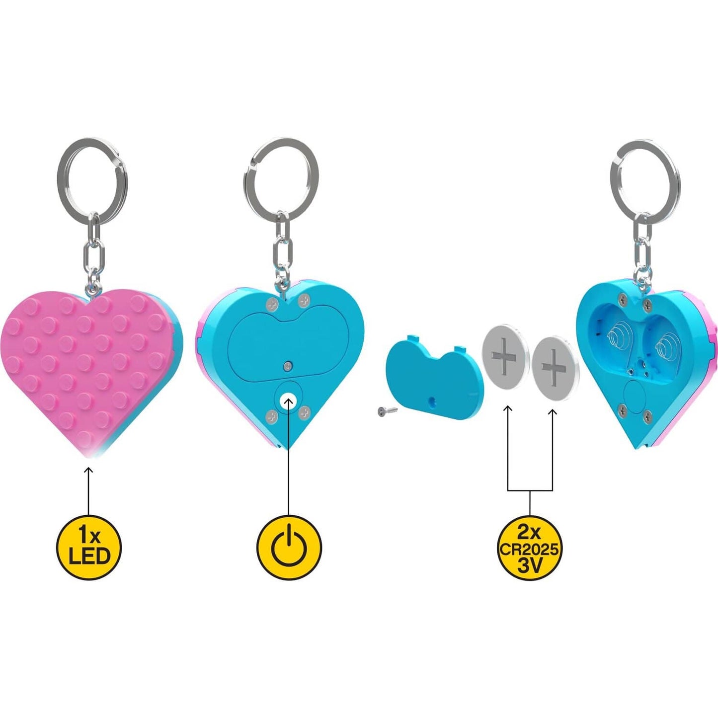 LEGO Heart LED Key Light