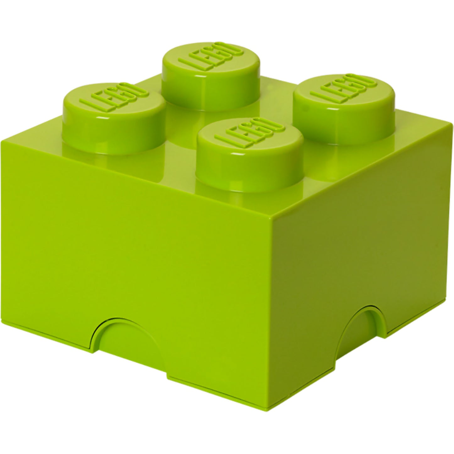 LEGO Storage Brick 4 Studs Lime Green - Room Copenhagen