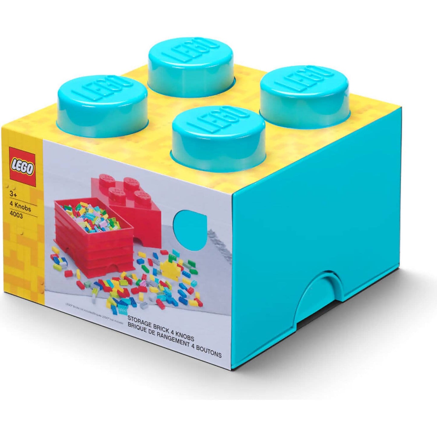 LEGO Storage Brick 4 Studs Azure - Room Copenhagen