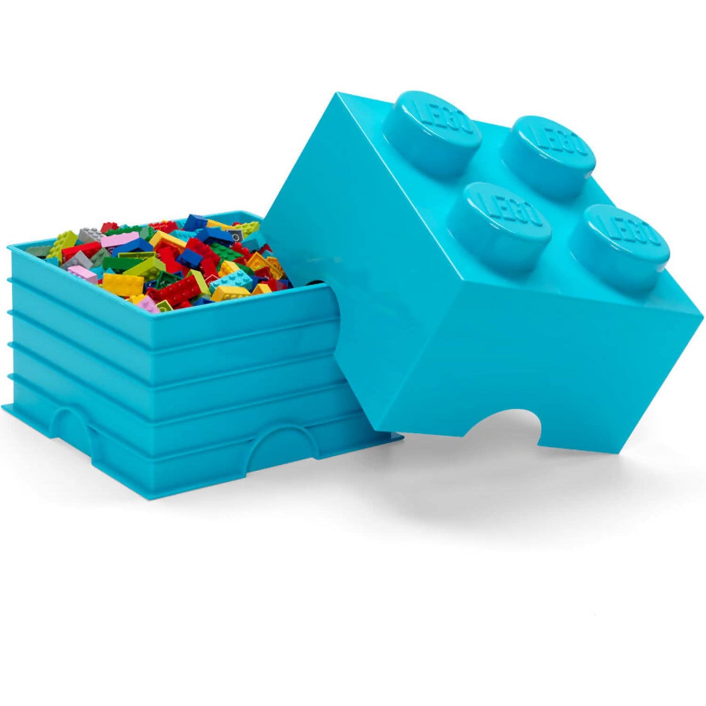 LEGO Storage Brick 4 Studs Azure - Room Copenhagen