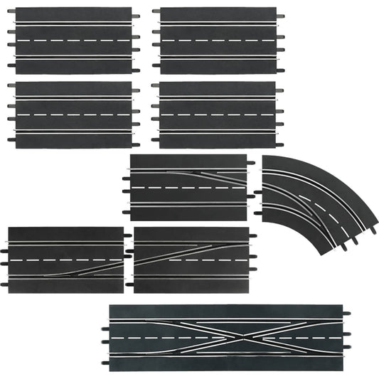 Carrera Digital 1:32 Accessories - Digital Extension Set 9 x Pieces - Slot Car Track Accessories Also Suits 1:24