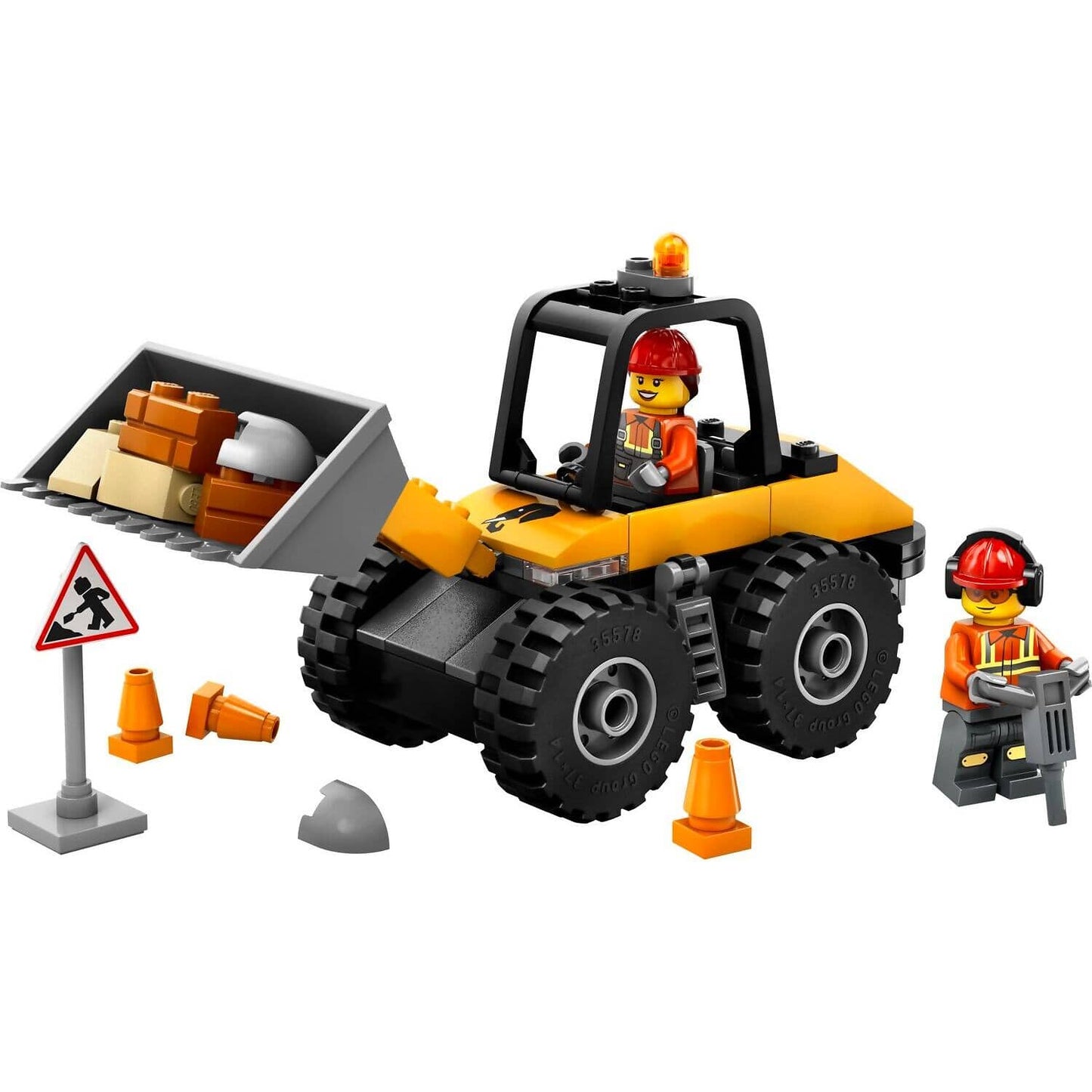 LEGO 60450 Yellow Construction Wheel Loader - City 4+