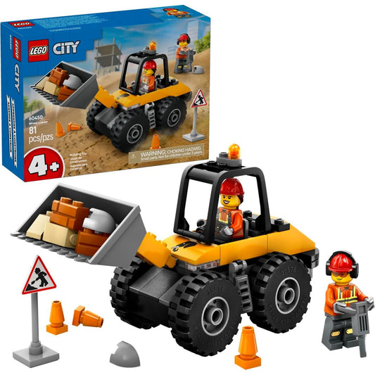 LEGO 60450 Yellow Construction Wheel Loader - City 4+