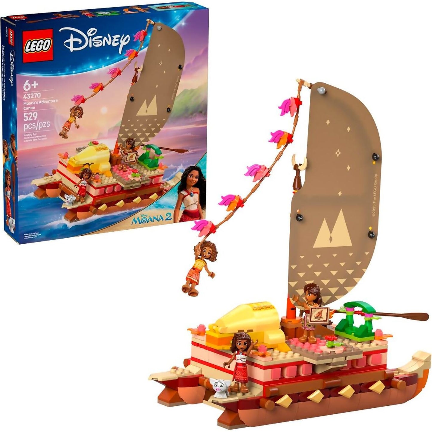 LEGO 43270 Moana's Adventure Canoe - Disney Princess