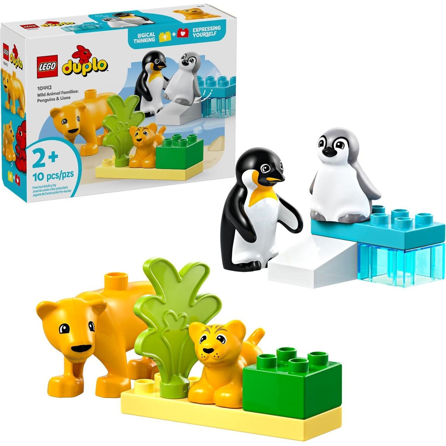LEGO 10442 Wild Animal Families: Penguins & Lions - Duplo
