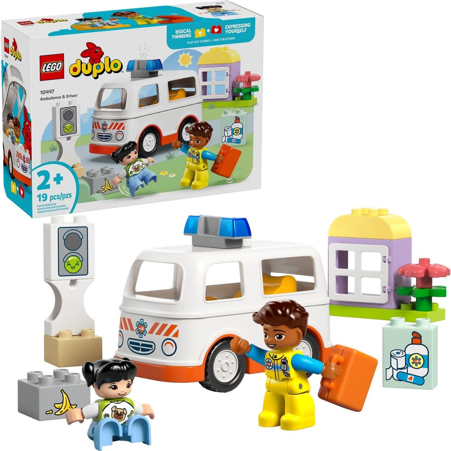 LEGO 10447 Ambulance & Driver - Duplo