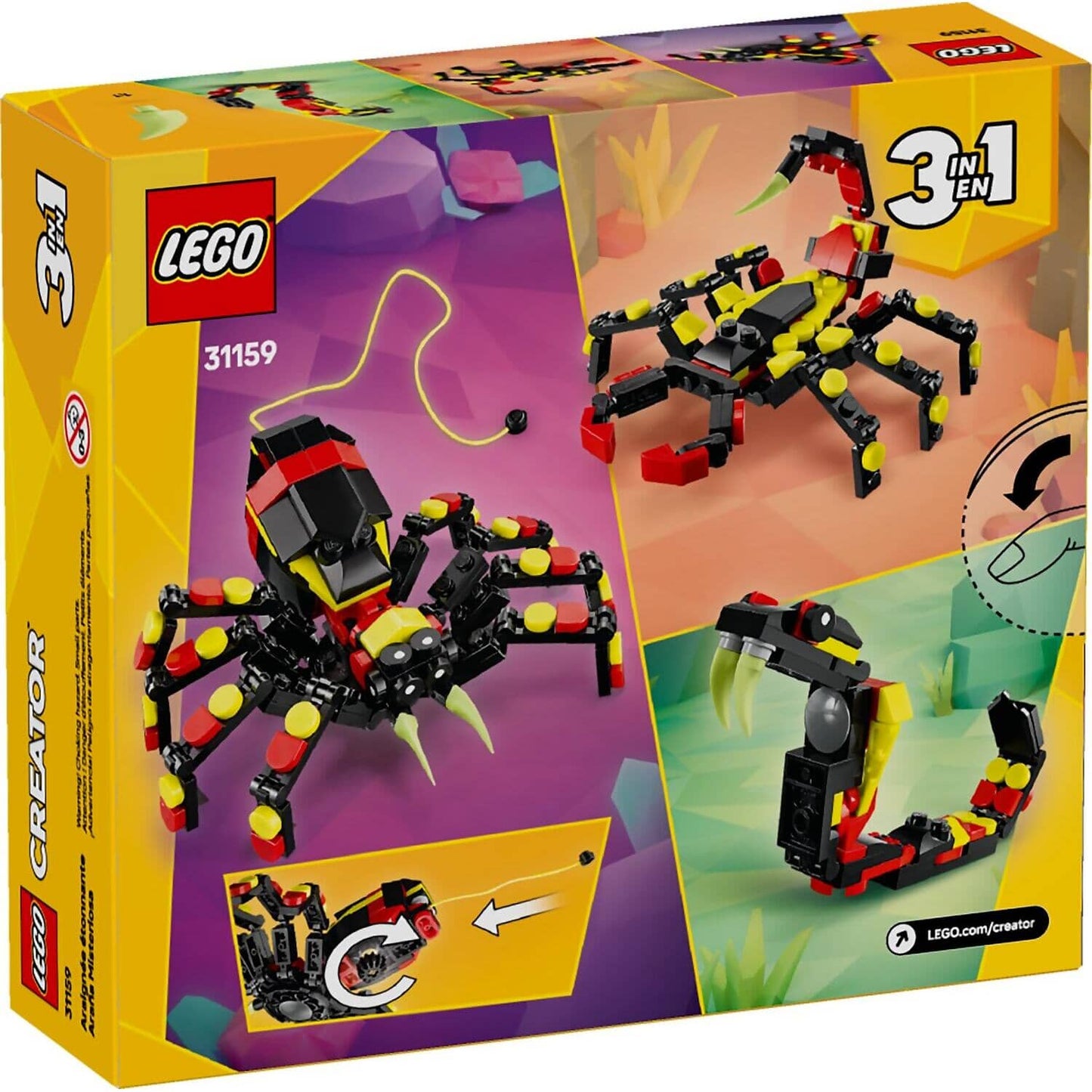 LEGO 31159 Wild Animal: Surprising Spider - LEGO Creator 3-in-1