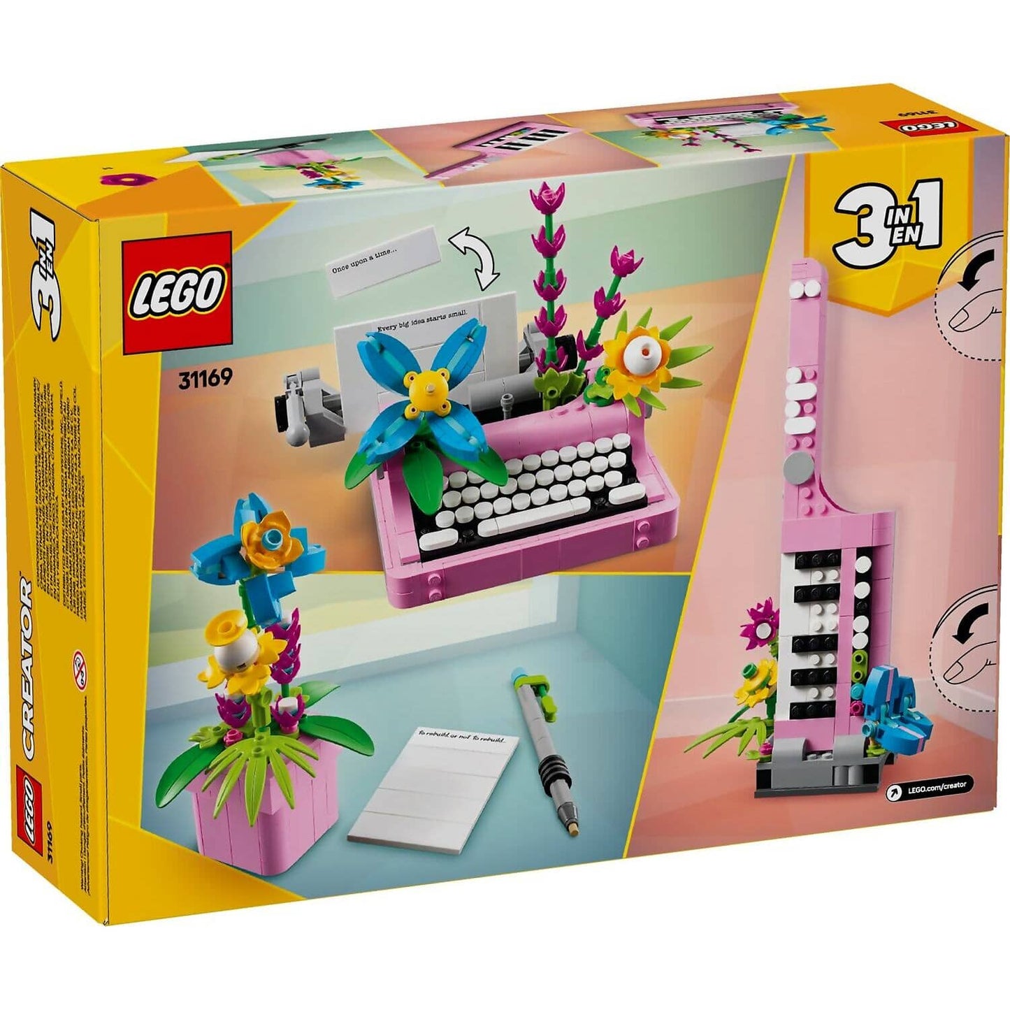 LEGO 31169 Typewriter With Flowers - LEGO Creator 3-in-1