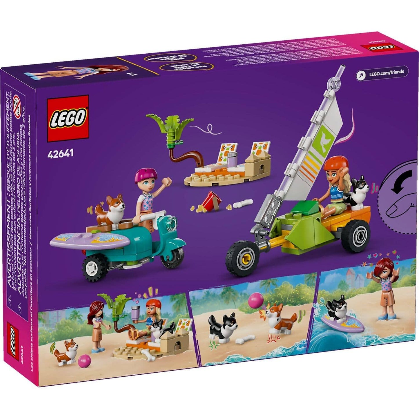 LEGO 42641 Surfing Dogs And Scooter Adventure - LEGO Friends