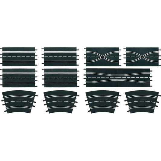 Carrera Digital 1:32 Accessories - Extension Set 3 With 12 x Track Pieces - Slot Car Track Accessories Also Suits 1:24