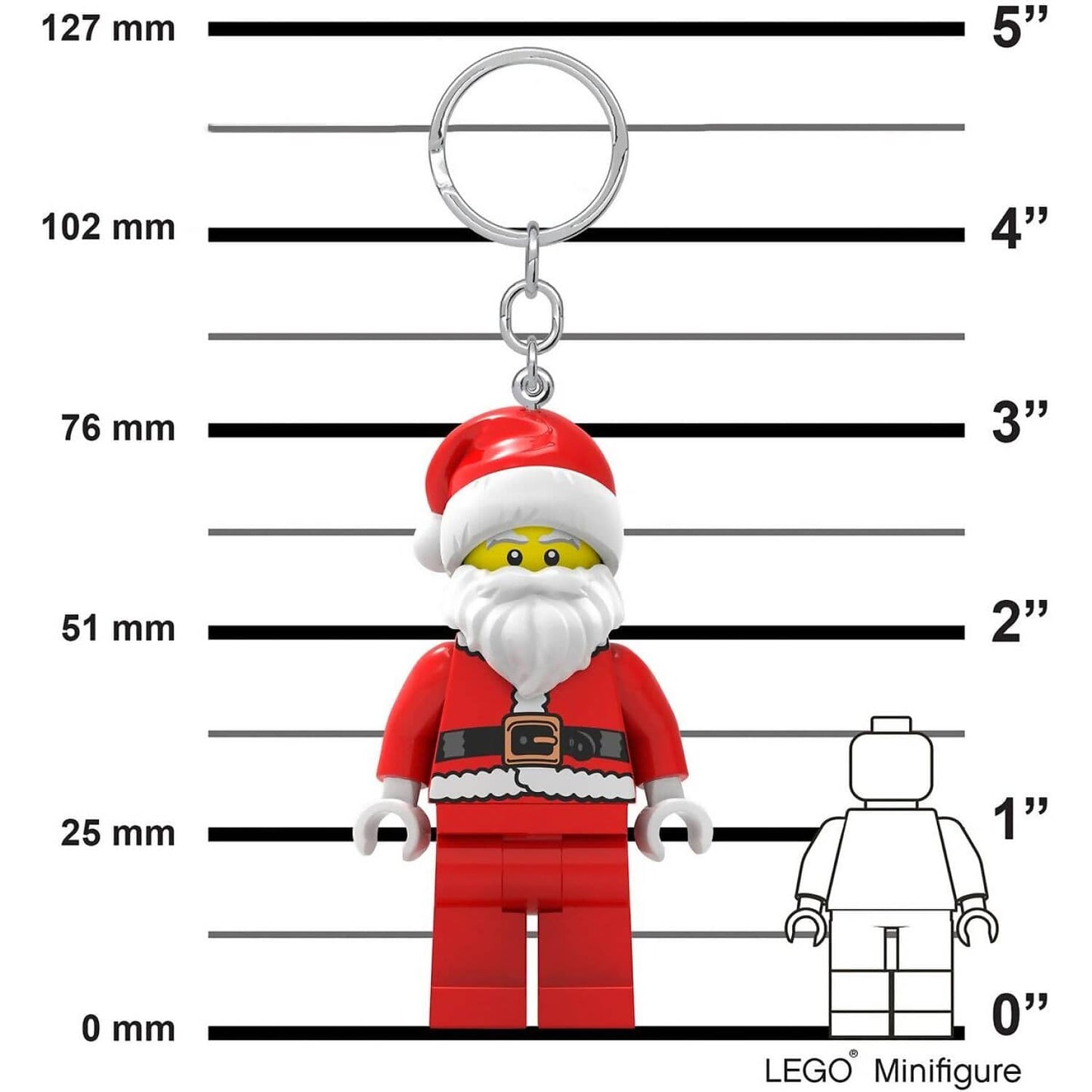 LEGO Santa LED Minifigure Key Light