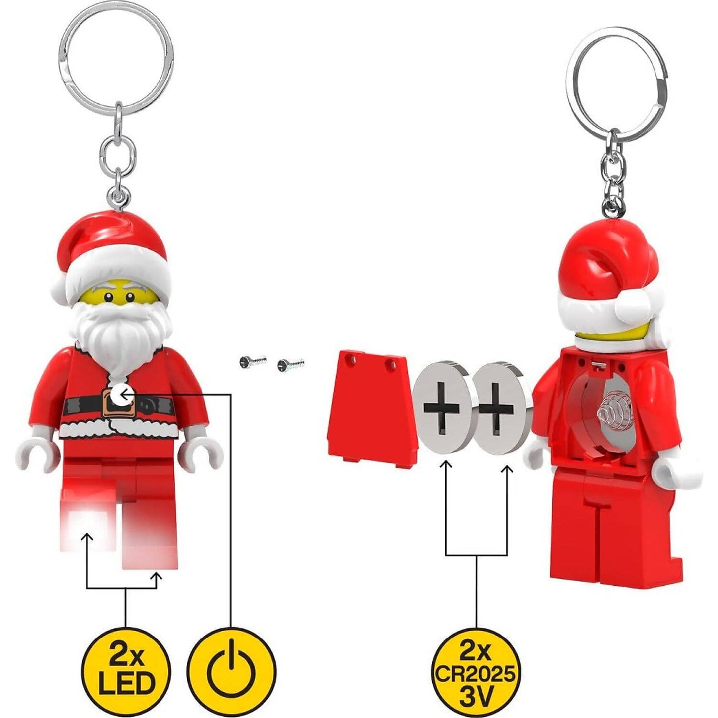 LEGO Santa LED Minifigure Key Light
