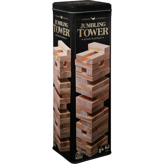 Cardinal Classics - 48pc Wooden Tumbling Tower In Tin