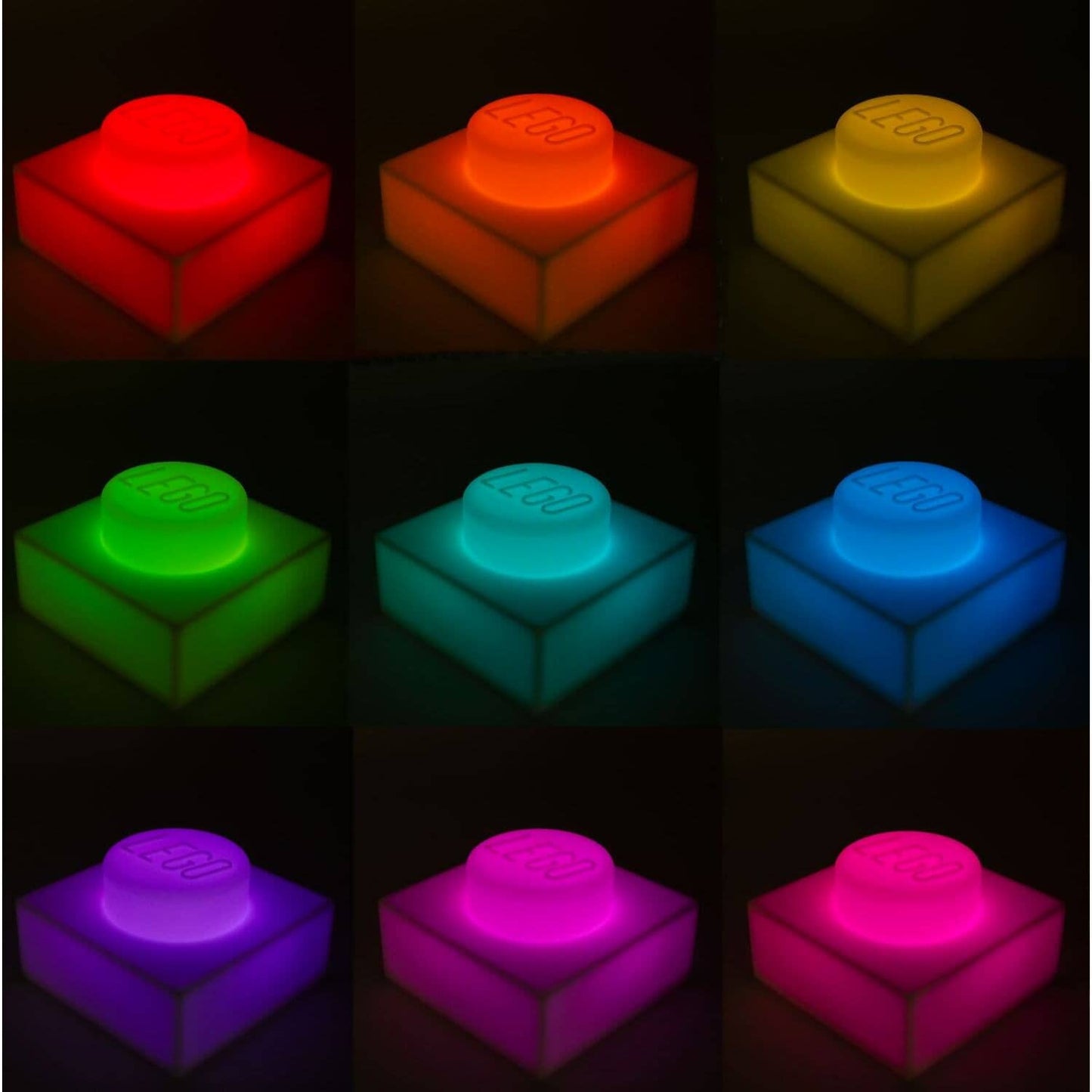 LEGO - Iconic LEDLITE Plate Night Light White With Color Changing Variations