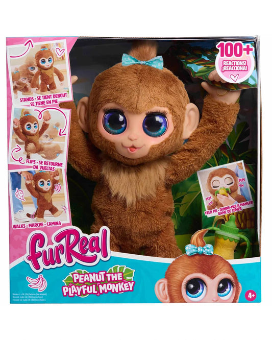 Furreal - Peanut The Playful Monkey 15-inch Plush