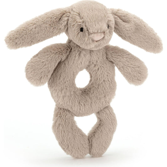 Jellycat - Bashful Beige Bunny Ring Rattle 18x8x2cm Plush