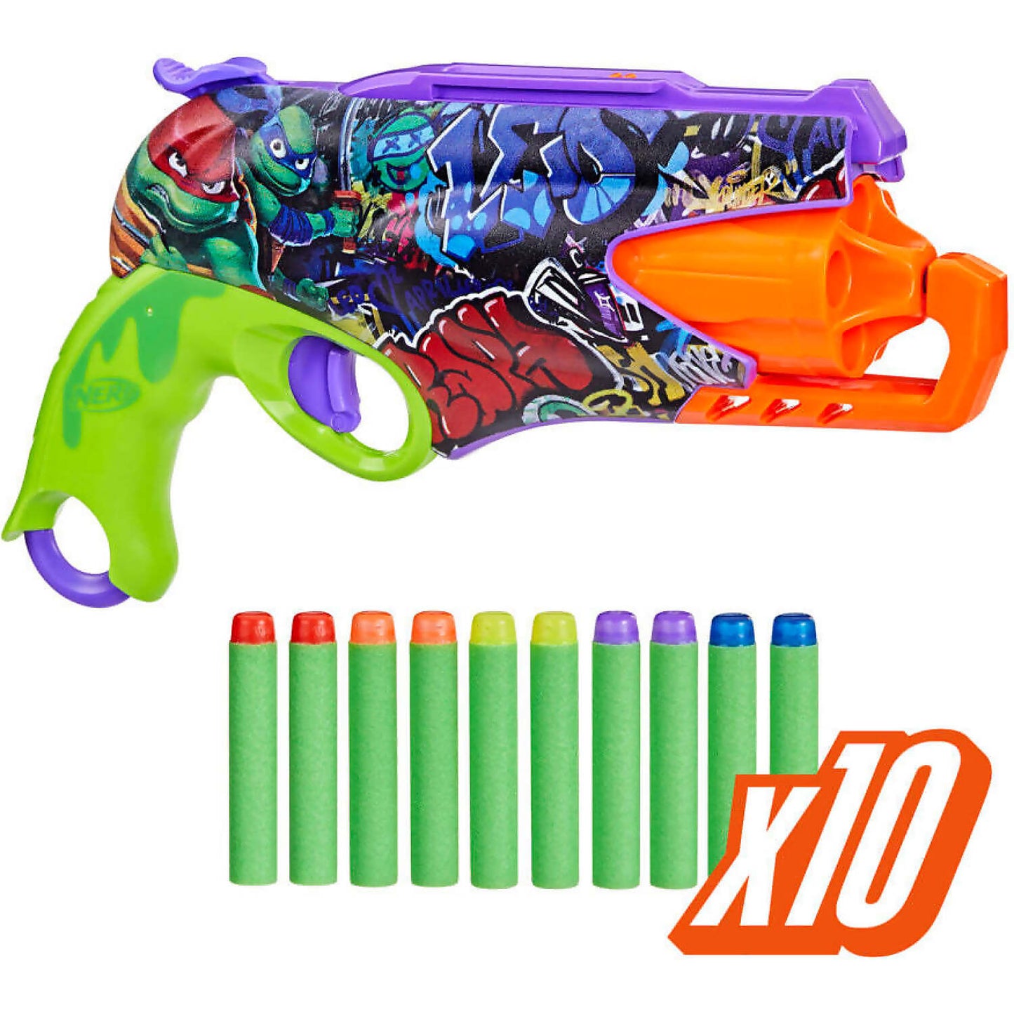 Nerf - Teenage Mutant Ninja Turtles Mutant Mayhem Dart Blaster - Hasbro