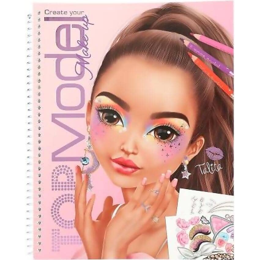 Topmodel - Make-up Colouring Book