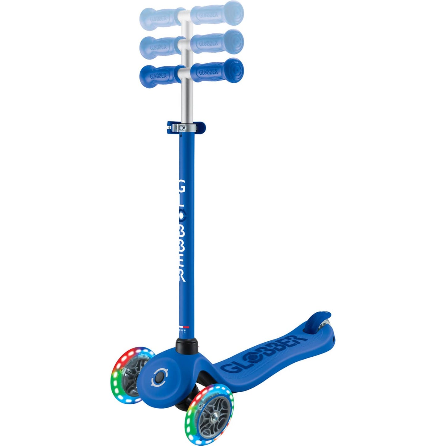 Globber - Go Up Sporty Lights With Stabilizer- Navy Blue/ Dark Navy Blue Scooter