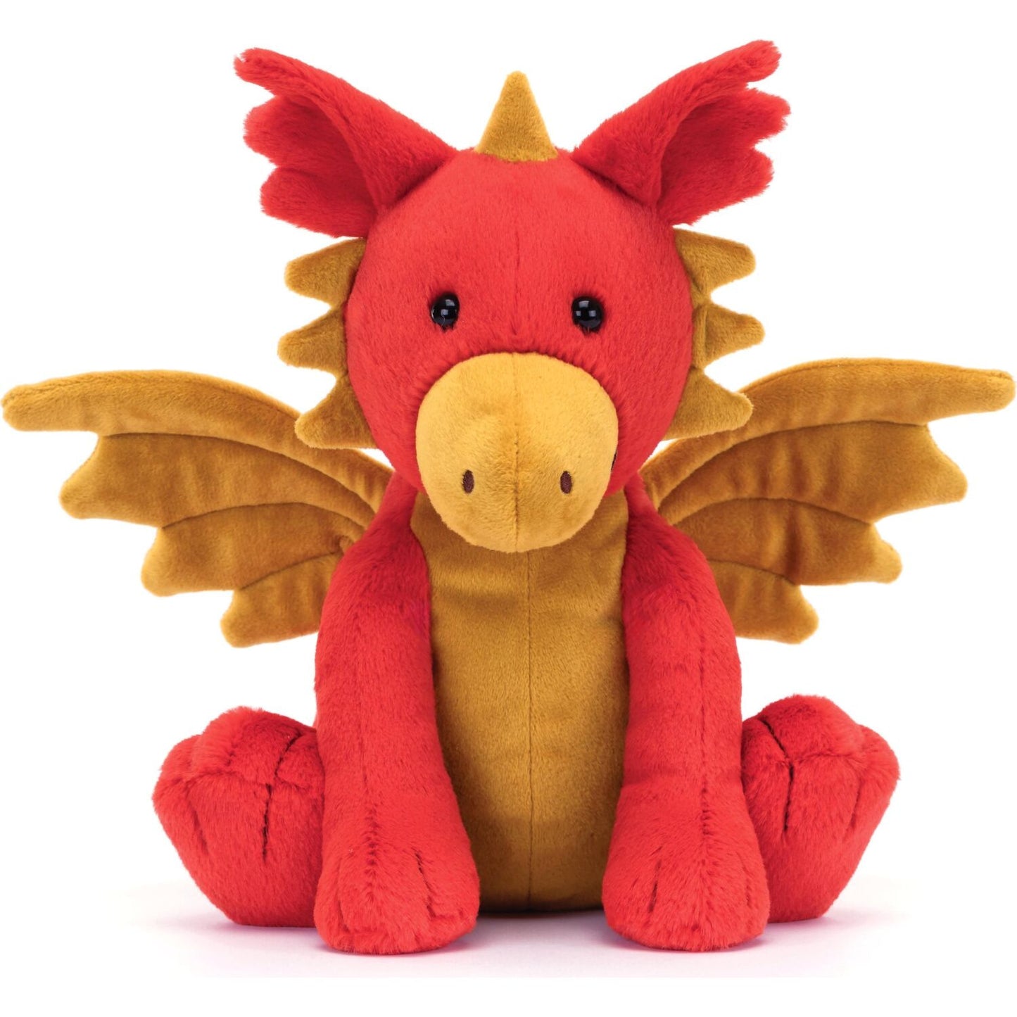 Jellycat - Darvin Dragon Red & Gold 24x20x12cm Plush