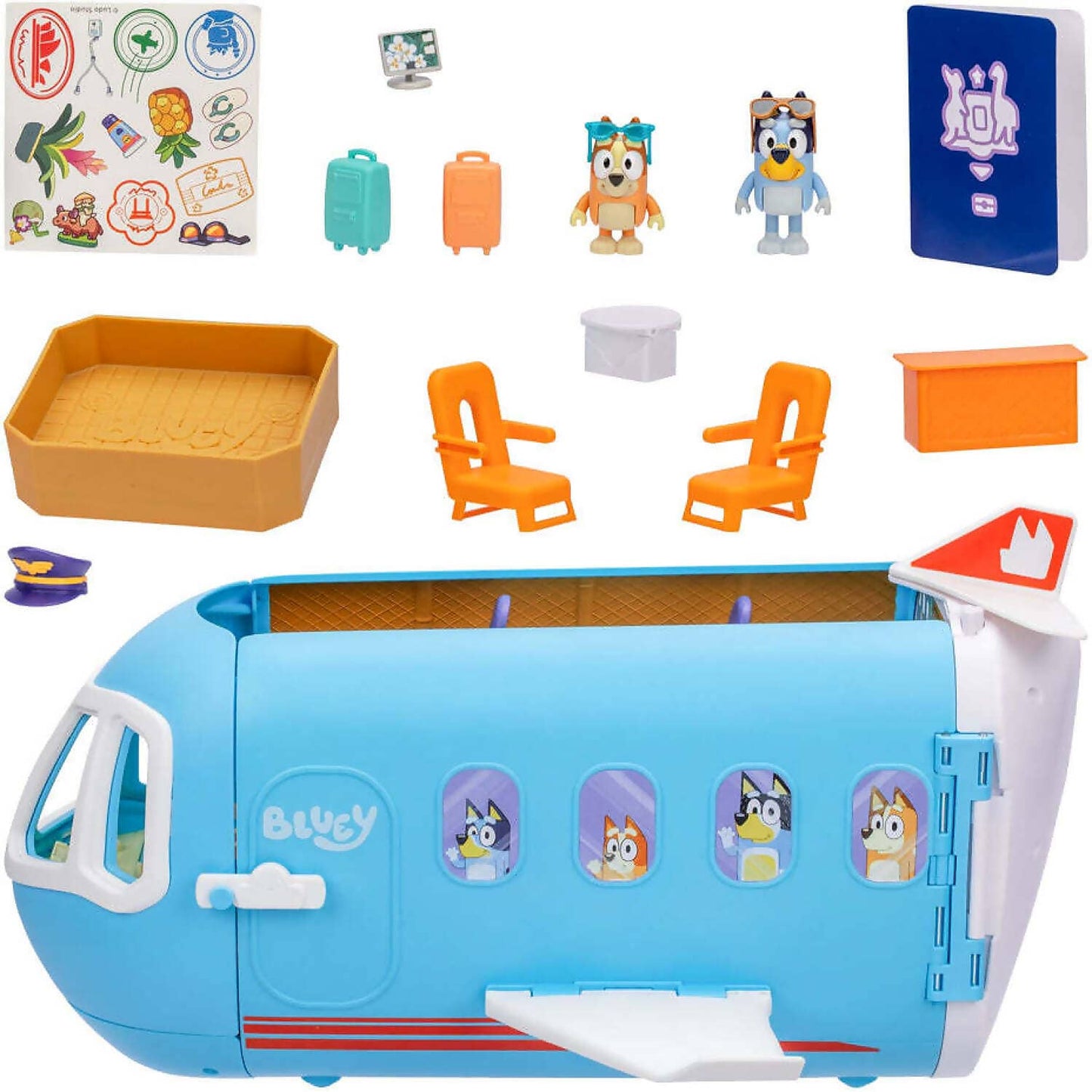 Bluey - 3-in-1 Airplane Playset