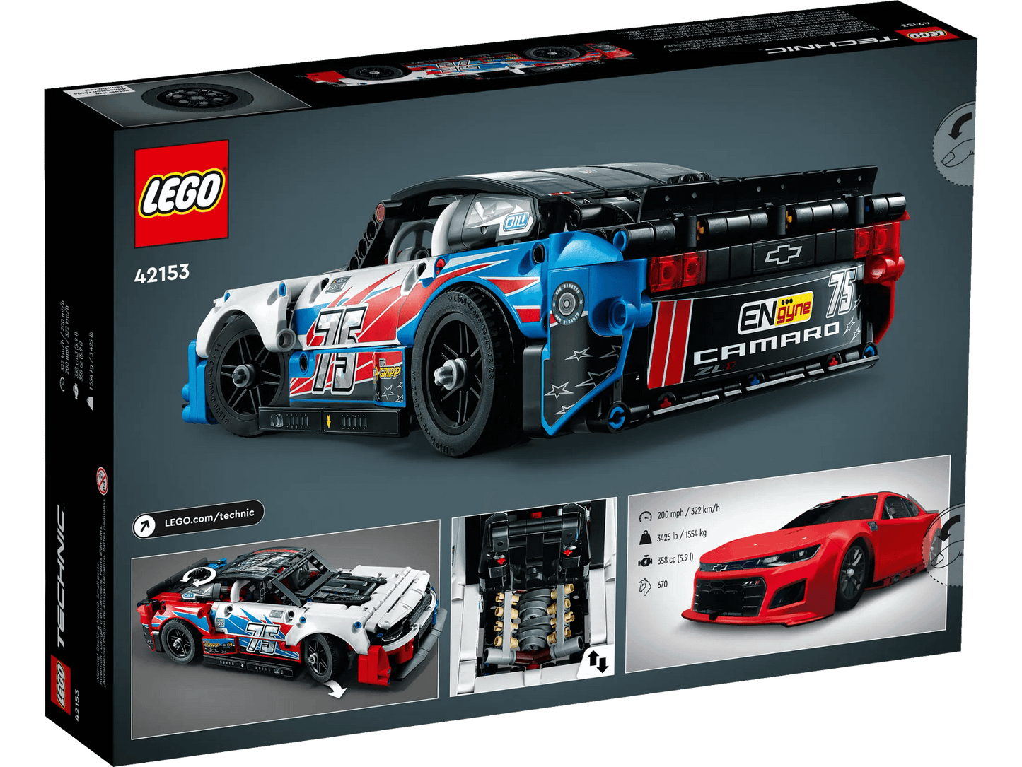 LEGO 42153 NASCAR® Next Gen Chevrolet Camaro ZL1 - Technic