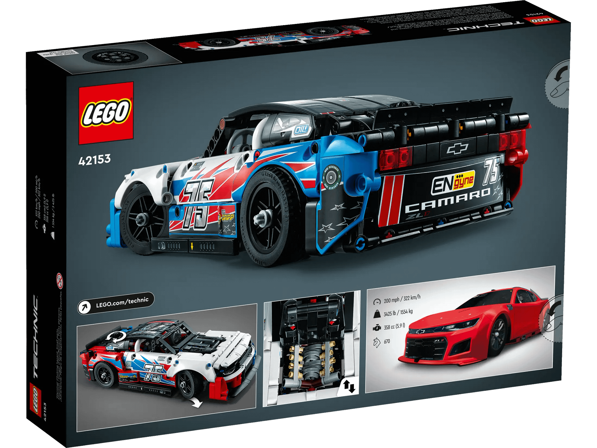 LEGO 42153 NASCAR Next Gen Chevrolet Camaro ZL1 - Technic