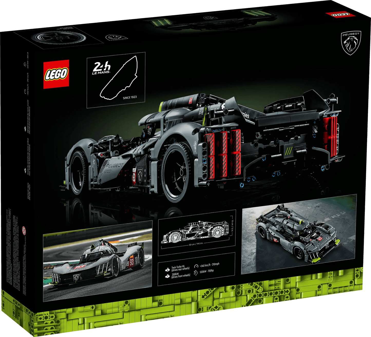 LEGO 42156 PEUGEOT 9X8 24H Le Mans Hybrid Hypercar - Technic