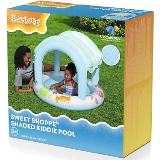 Bestway - Sweet Shoppe Shaded Kiddie Inflatable Pool 34 L