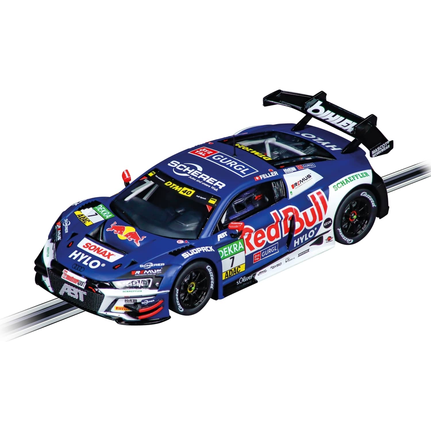 Carrera - Evolution 1:32 - Audi R8 LMS GT3 evo II Abt Sportsline - Red Bull No.7 DTM 2024 Slot Car Also Suits Scalextric
