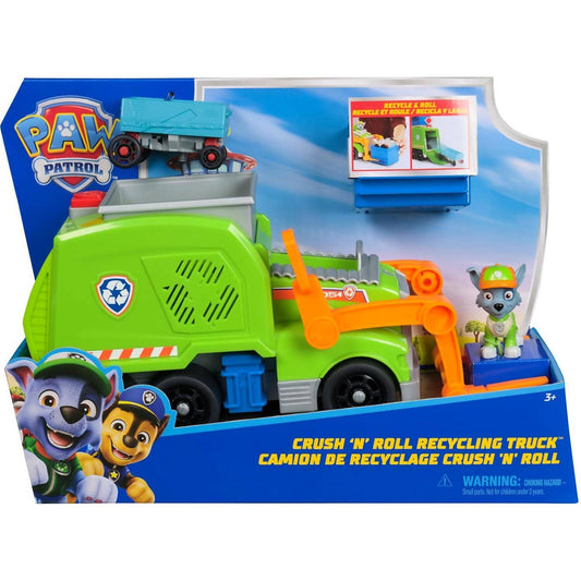 Paw Patrol - Sustainable Crush N Roll Recycling Truck With Rocky - Spin Master