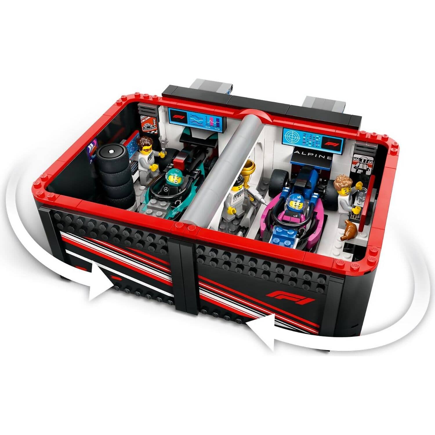 LEGO 60444 F1 Garage & Mercedes-AMG & Alpine Cars - City