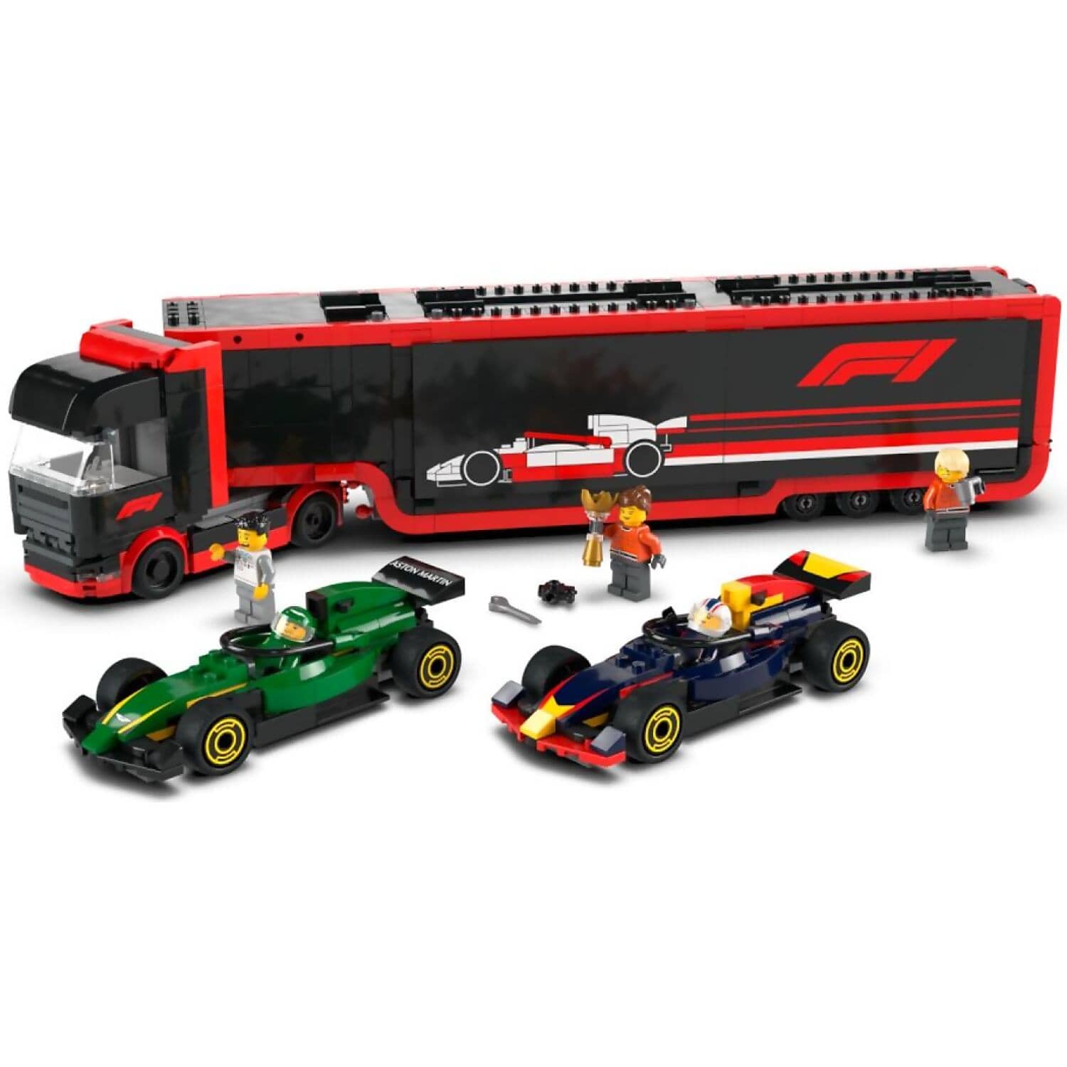 LEGO 60445 F1 Truck with RB20 & AMR24 F1 Cars - City