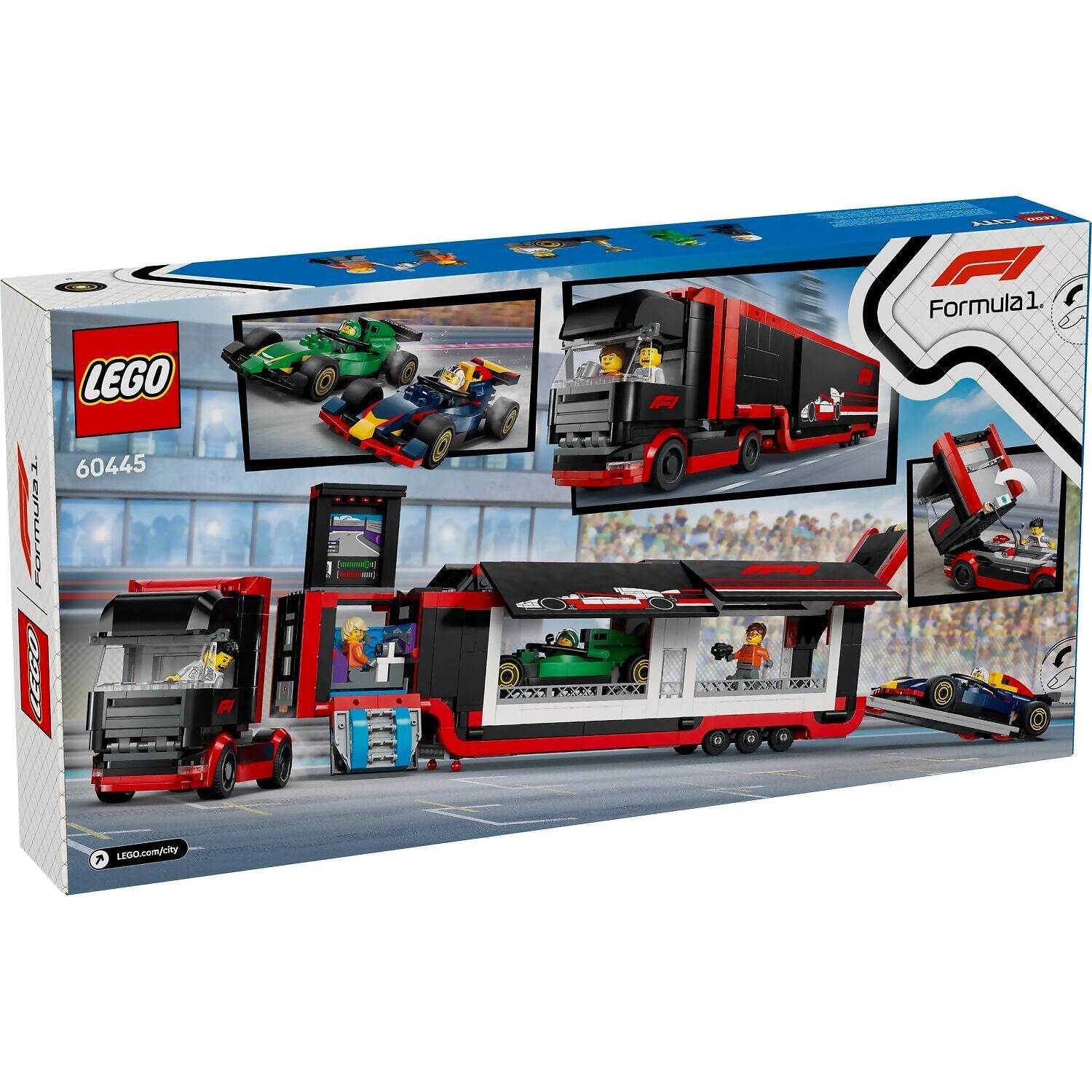 LEGO 60445 F1 Truck with RB20 & AMR24 F1 Cars - City