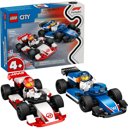 LEGO 60464 F1® Williams Racing & Haas F1® Race Cars - City 4+