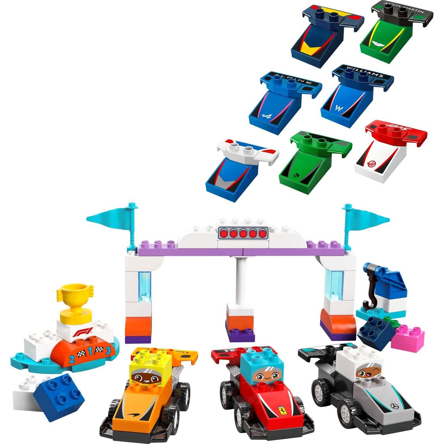 LEGO 10445 F1 Team Race Cars & Drivers - Duplo