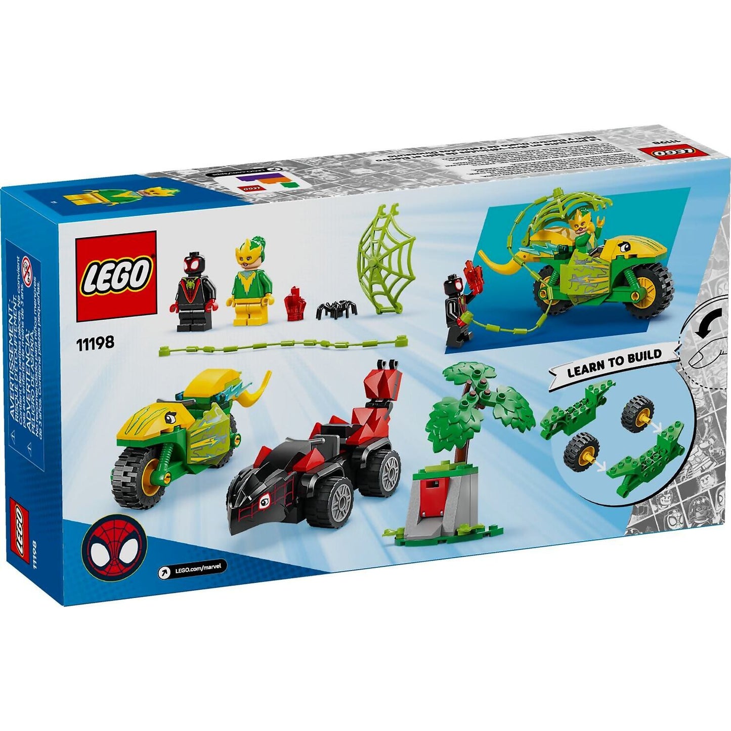 LEGO 11198 Spin and Electro Dinosaur Vehicle Chase - Spidey Marvel Super Heroes 4+